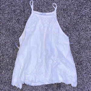 Cut shoulder tank top